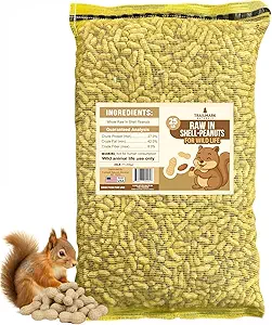 25 LB - Raw Peanuts For Squirrels, Raw In Shell Peanuts For Birds and Wildlife- Squirrel Food, Wild Bird Seed - Grown in The USA