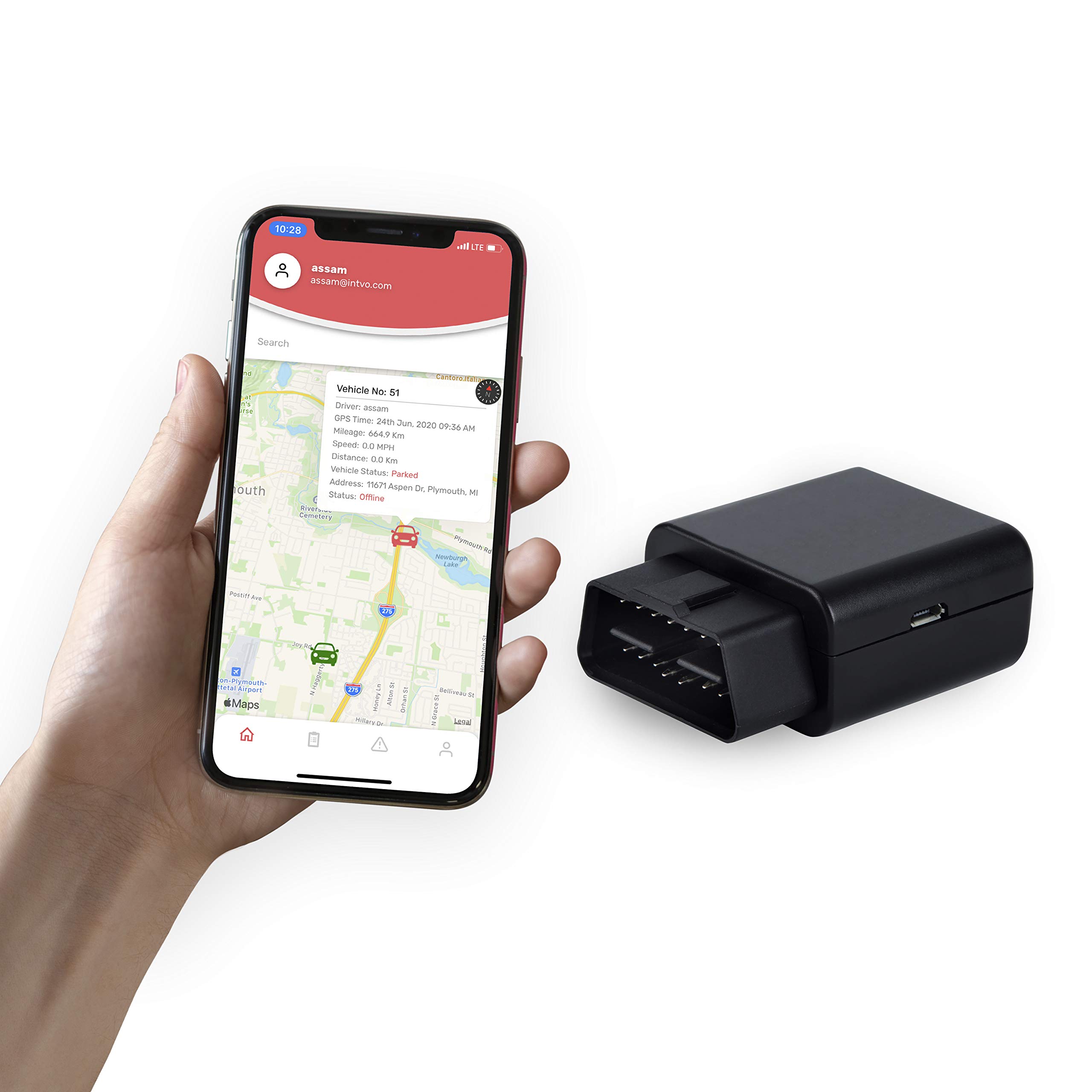 Smart Mini GPS 4G OBD-II Plug-in Real-Time GPS Vehicle Tracker Cars & Teens & Elderly & fleets
