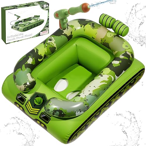 Flotadores inflables de piscina para niños, juguetes de piscina con cañón de agua, balsas flotantes, lago, playa, fiesta, piscina, juguetes para