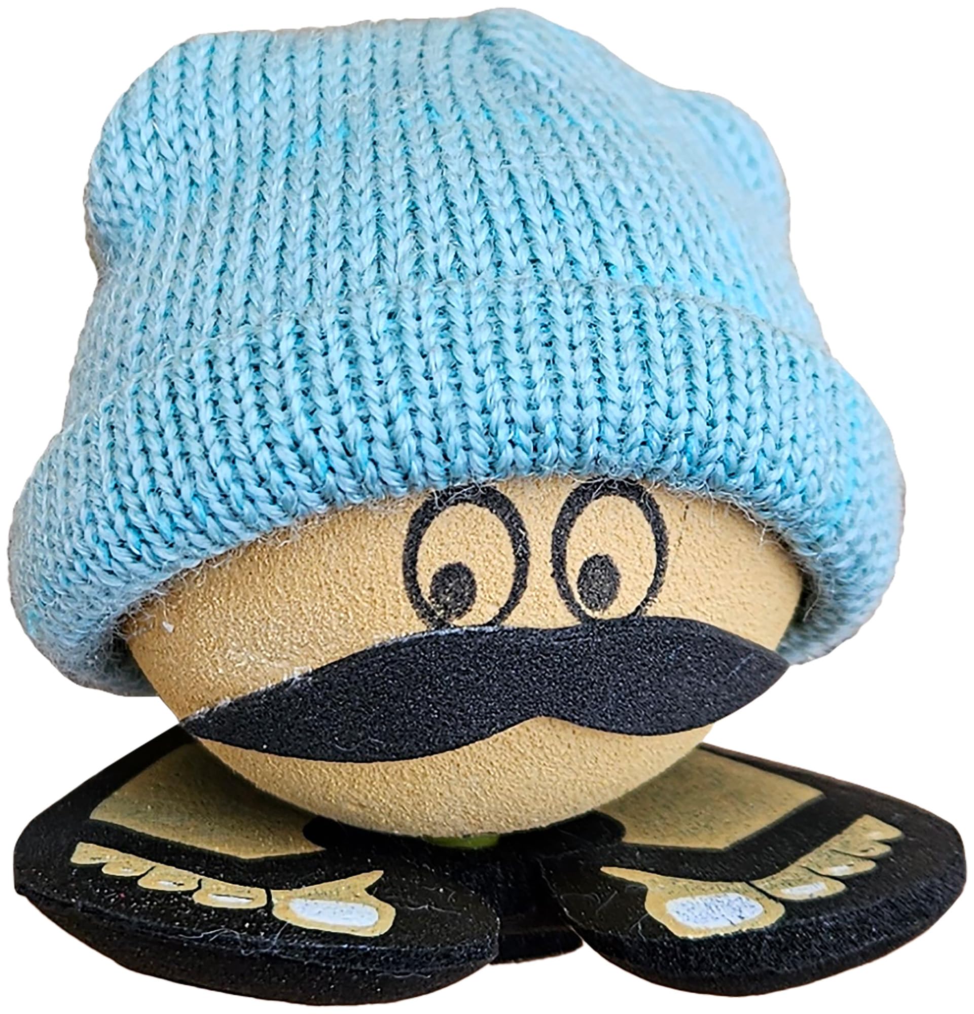Coolballs Cool Dude Green Beanie Hat w/Steps Car Antenna Ball/Mirror Hanger/Cool Dashboard Buddy (Collector Edition)