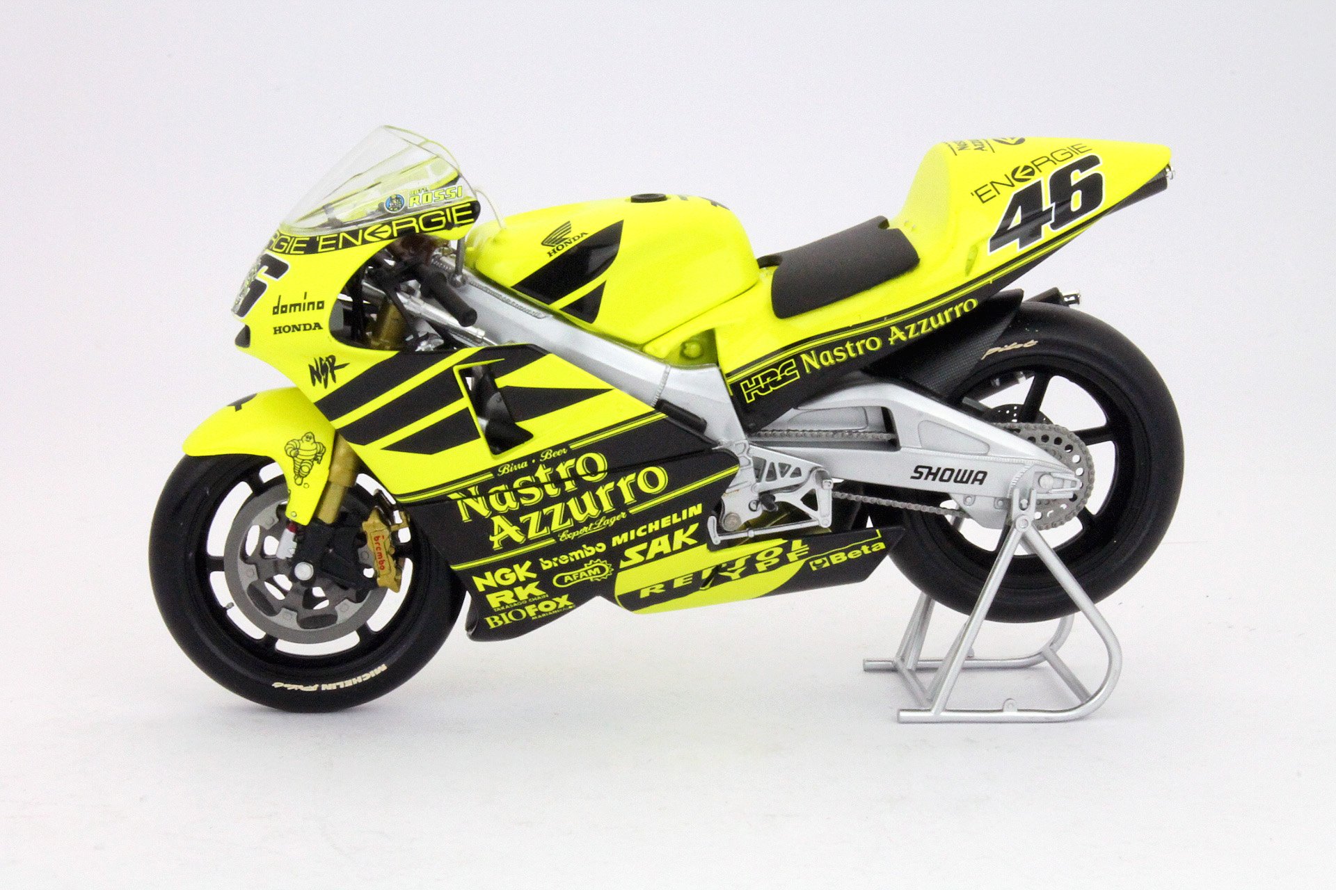 Moto Miniature Honda 500 NSR - Valentino Rossi - Altaya 1/12 - Occasion Avec Présentoir
