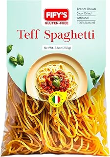 FIFY'S GLUTEN-FREE Teff Spaghetti Pasta – All Natural, Nutrient-Rich Gluten Free Spaghetti with Ancient Grain Teff and Rice Flour – Made in Italy