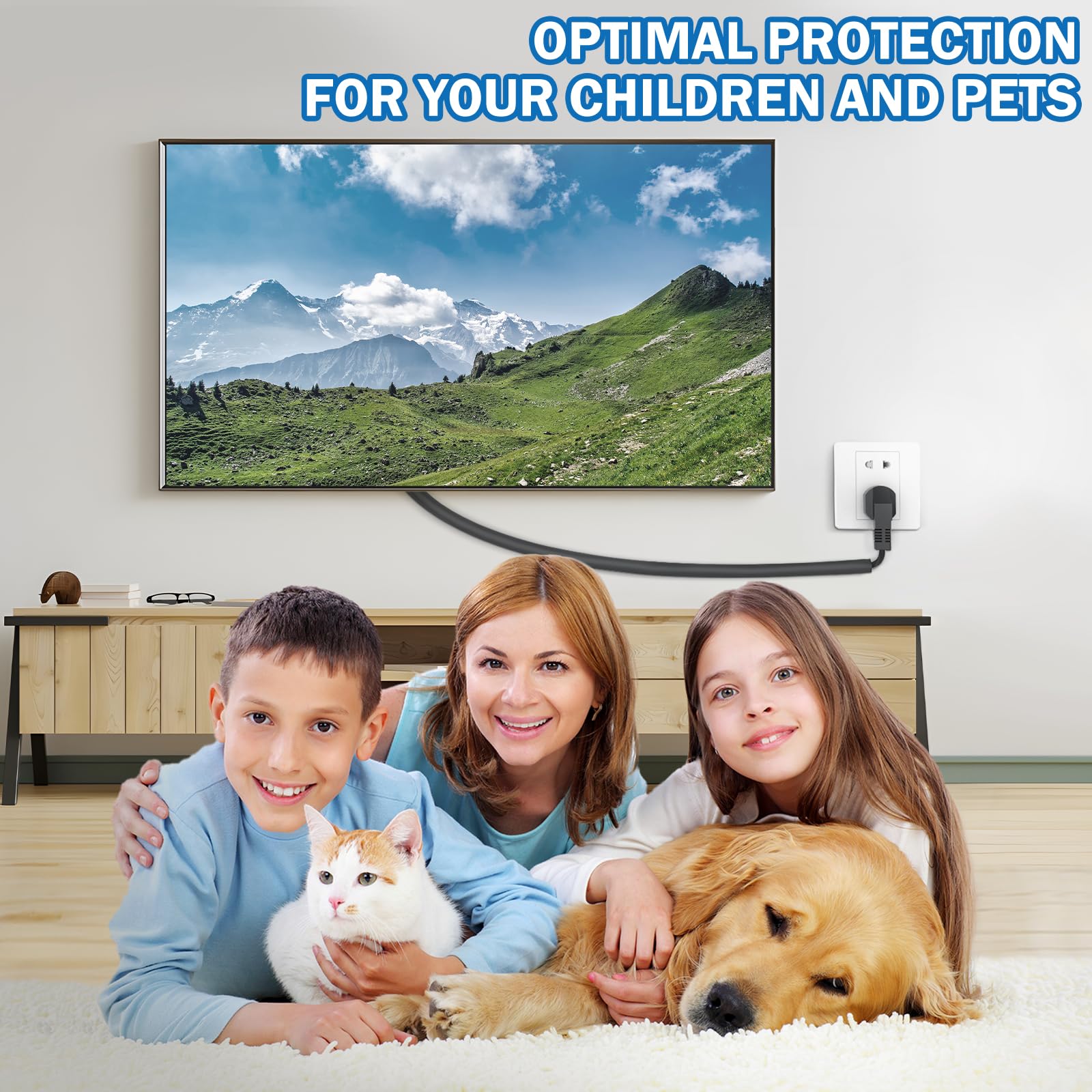 UOMTFAI Wall Cord Hider 78 Zoll - Selbstklebende Drahtabdeckung Raceway für Wände, Flexibler PVC-Kabel-Concealer für Zuhause und Büro, W0.59 H0.99.1 cm - Schwarz