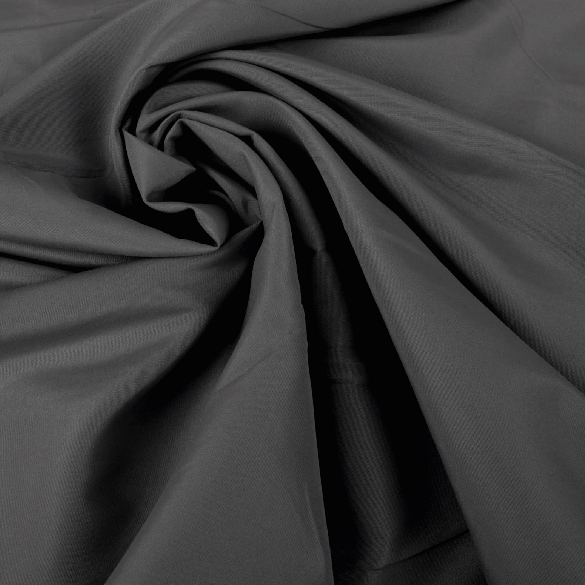 Gardine mit Ösen 140x225 cm (Breite x Länge) in Schwarz, blickdichter Vorhang, Ösenvorhang in vielen Variationen