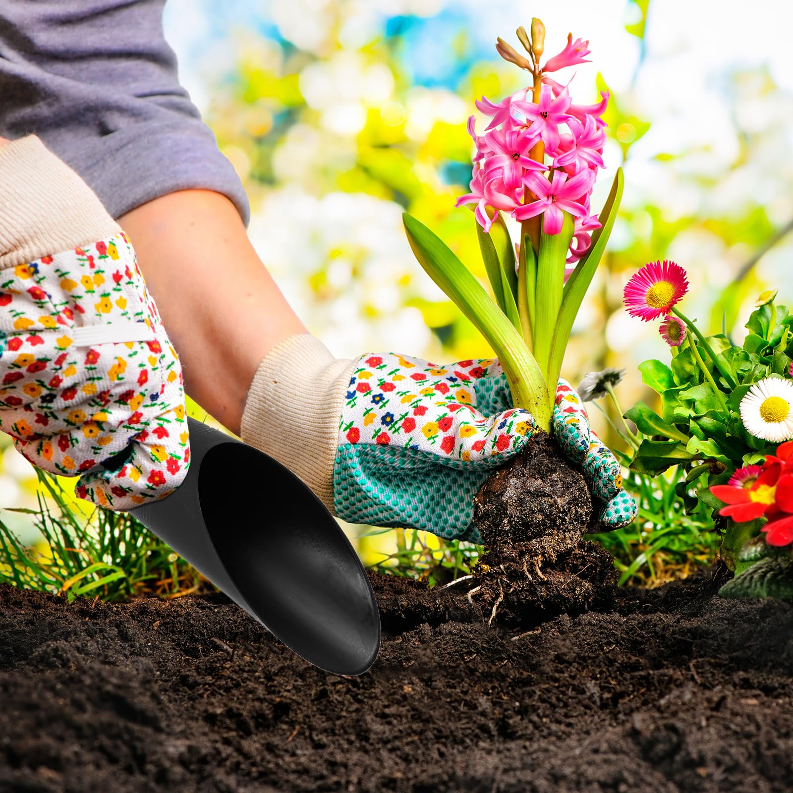 Paletta Per Terriccio Da Giardinaggio – Attrezzo In Plastica Per Bonsai, Piante E Semi, Bianco 17,5 Cm