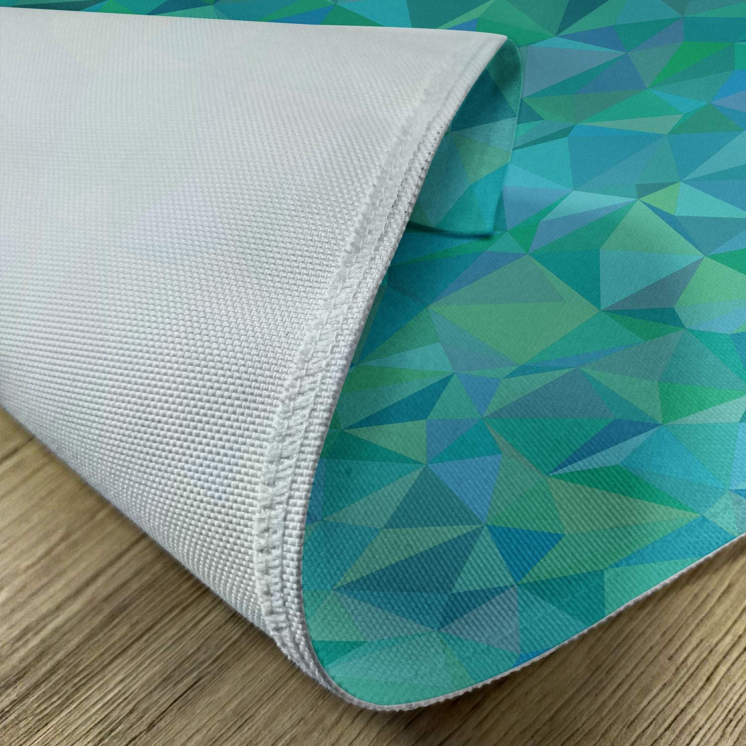 🔥 Ambesonne Teal Place Mats Set of 4, Abstract Irregular Triangle Mosaic Design and Geometrical Modern Art Image Pattern, Washable Fabric Placemats for Dining Table, Standard Size, Green Navy Nеw Dеаl Ambesonne Teal Place Mats Set of 4, Abstract Irregular Triangle Mosaic Design and Geometrical Modern Art Image Pattern, Washable Fabric Placemats for Dining Table, Standard Size, Green Navy