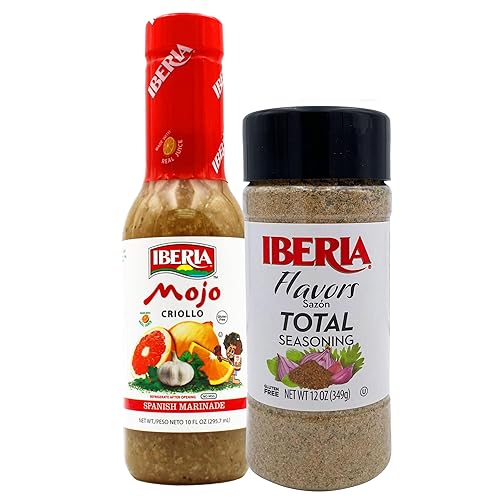 Iberia Mojo Criollo, 10 onzas + Iberia Total Seasoning, 12 onzas