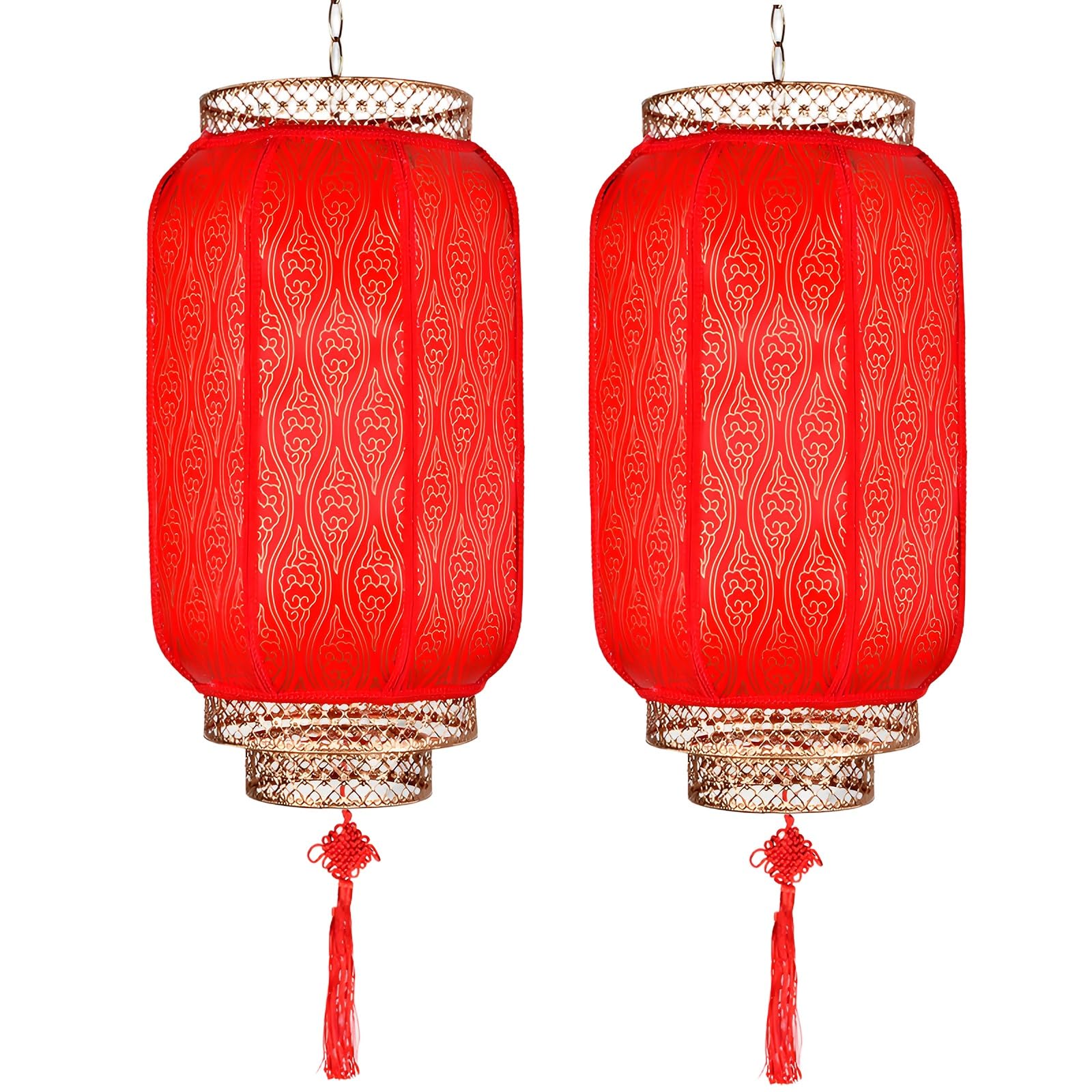 faroles, Faroles Rojos Decorativos for Interiores(Magic Cloud,60#2pcs)