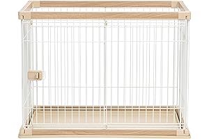 IRIS USA Medium Dog Crate with Sliding Door