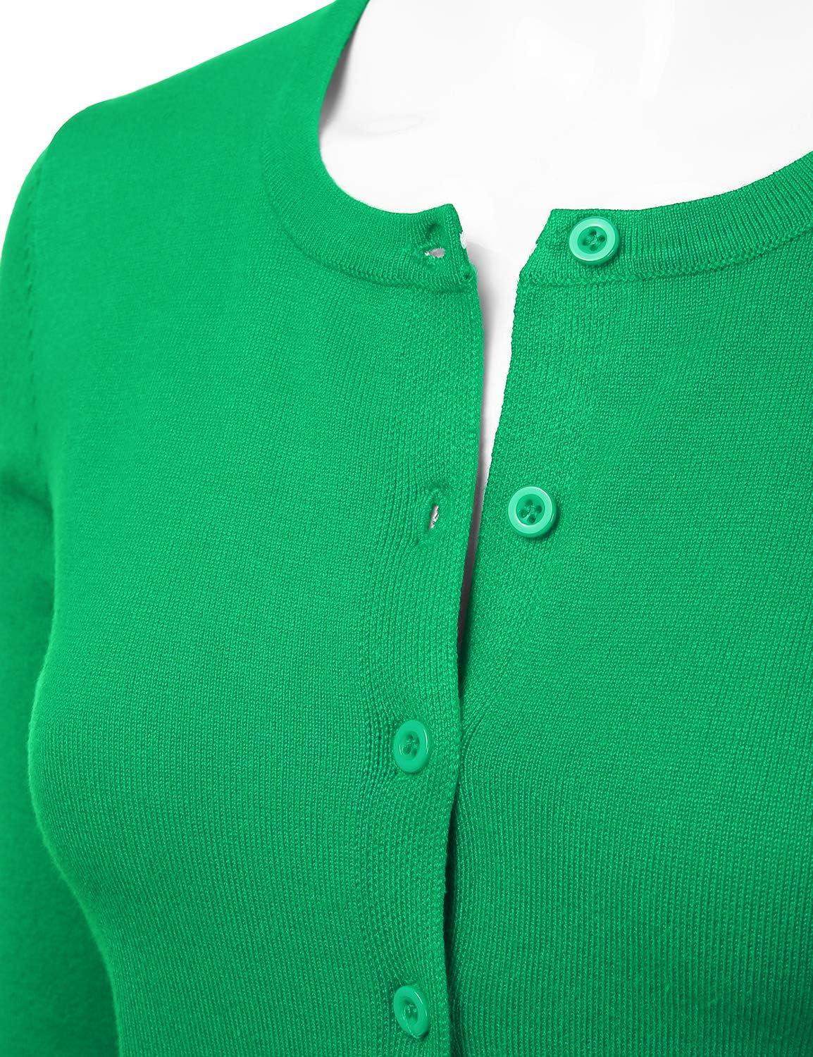 LALABEE Women's Crewneck Long Sleeve Button Down Knit Cardigan Sweater (S-XXL) - Image 4