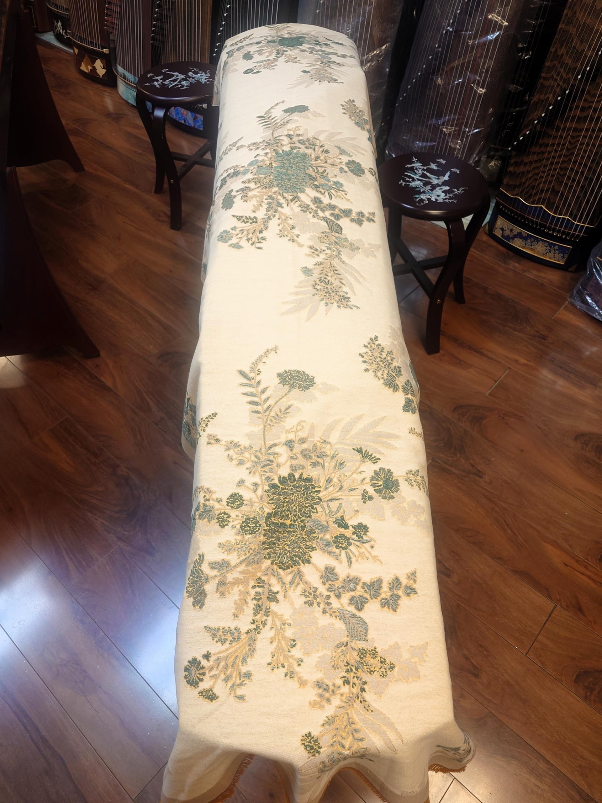 Guzheng Cover Floral Pattern