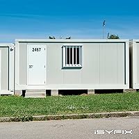 Vista 7 de iSYFIX Calcomanías de vinilo negro con el número 3 (tres), paquete de 6 calcomanías autoadhesivas de 8 pulgadas, calcomanías troqueladas y 3 Negro