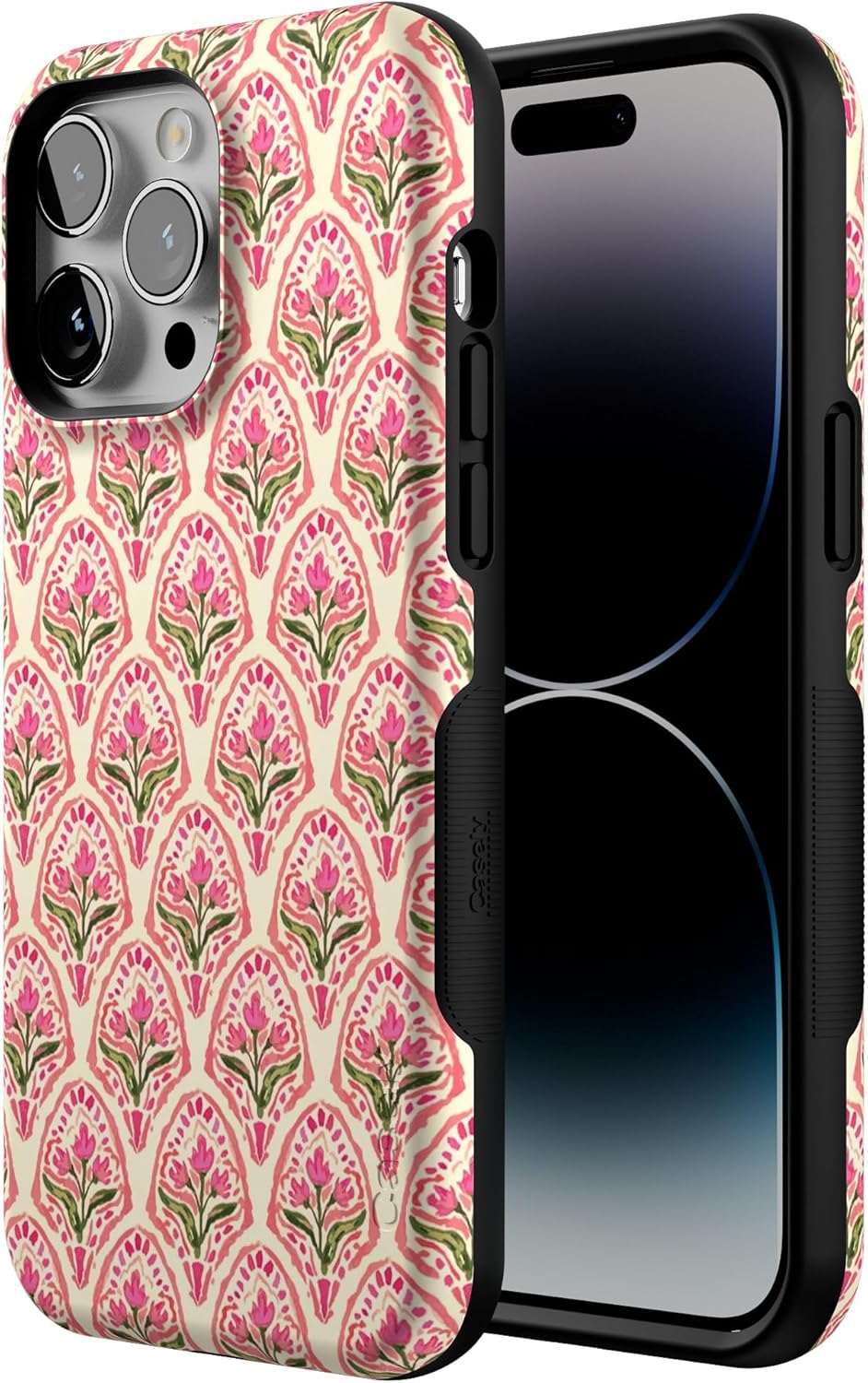 Casely iPhone 14 Pro Max Case | Tulip Tapestry | Jenna Palek x Casely | Bold Protective Design | Compatible with MagSafe
