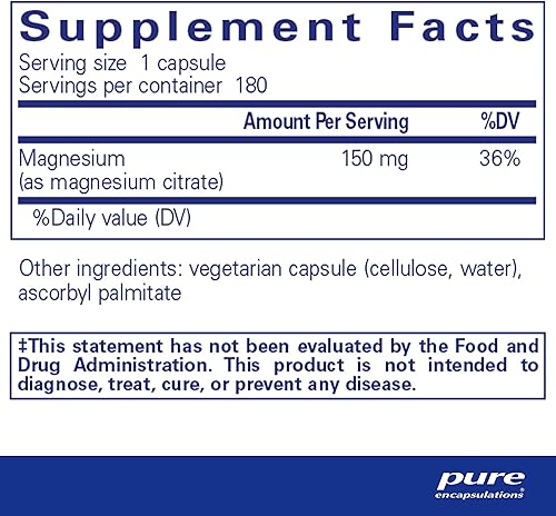 Miniatura 10 de Encapsulaciones puras Magnesio Citrato 1