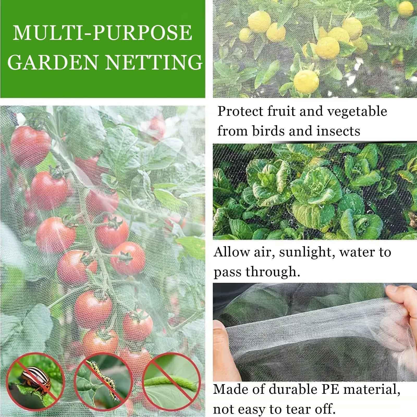 Rete Anti Insetti,Rete Anti Insetti per Orto,Rete di Protezione dagli Insetti,Rete Anti Uccelli,Rete di Protezione delle Piante,Reti Protettive da Giardino,Colture e Serre,1.2 * 50m