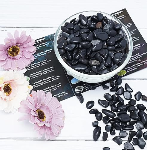 Miniatura 9 de Chips de cristal de turmalina negra a granel, regalo de San Valentín, cristal curativo natural de forma irregular, piedra triturada Reik, chips de