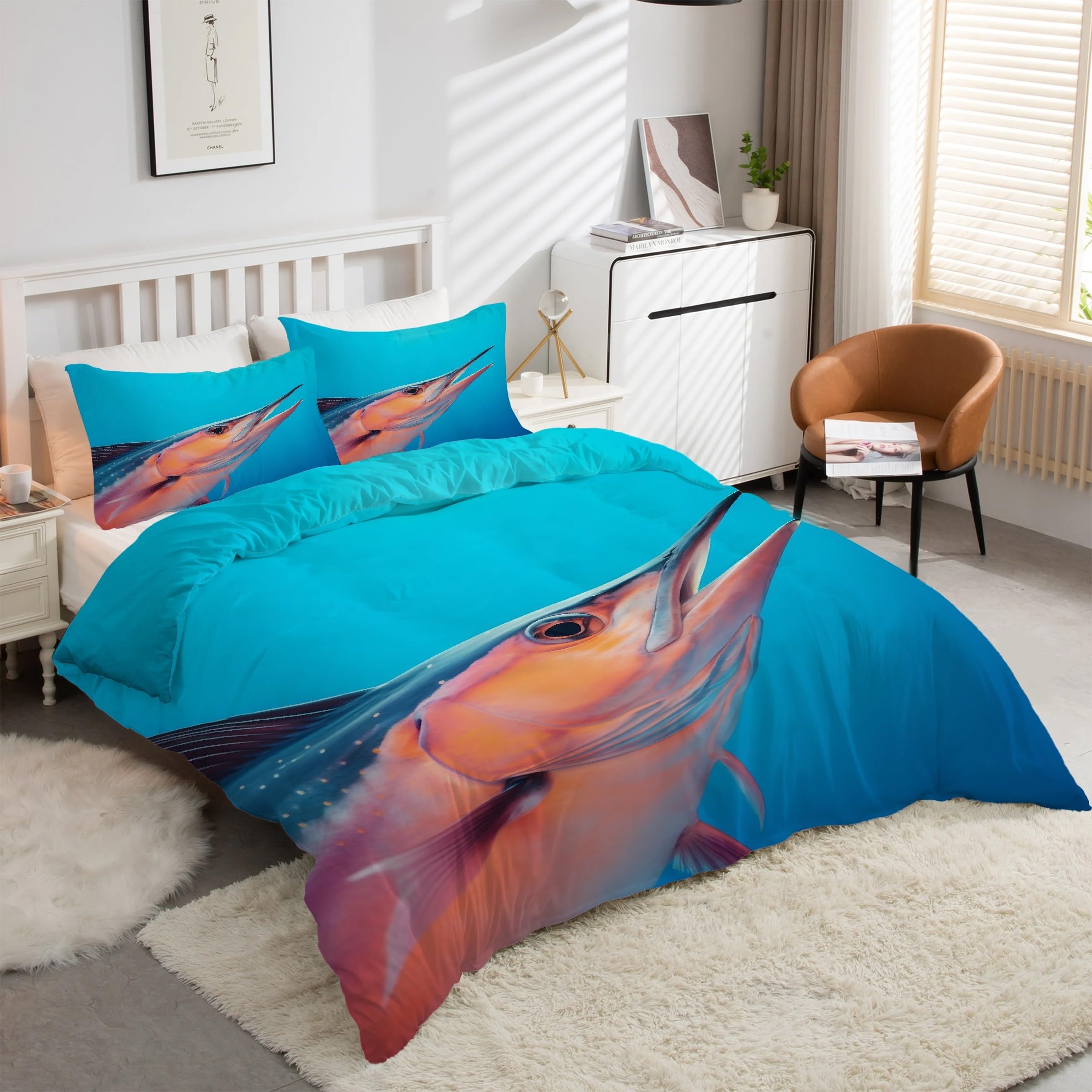 Housse de couette 160x200 avec fermeture éclair ensemble literie 3 pièces