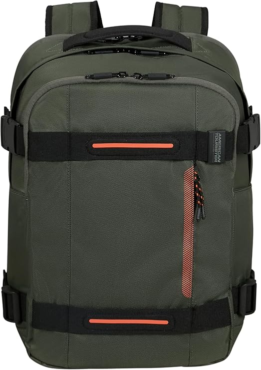American Tourister Urban Track - Laptop Rugzak 15.6 – 45 cm, 29 L - 3 Grote Vakken - Grote Capaciteit - Ergonomisch - Gewatteerd Laptopvak - Donkergrijs