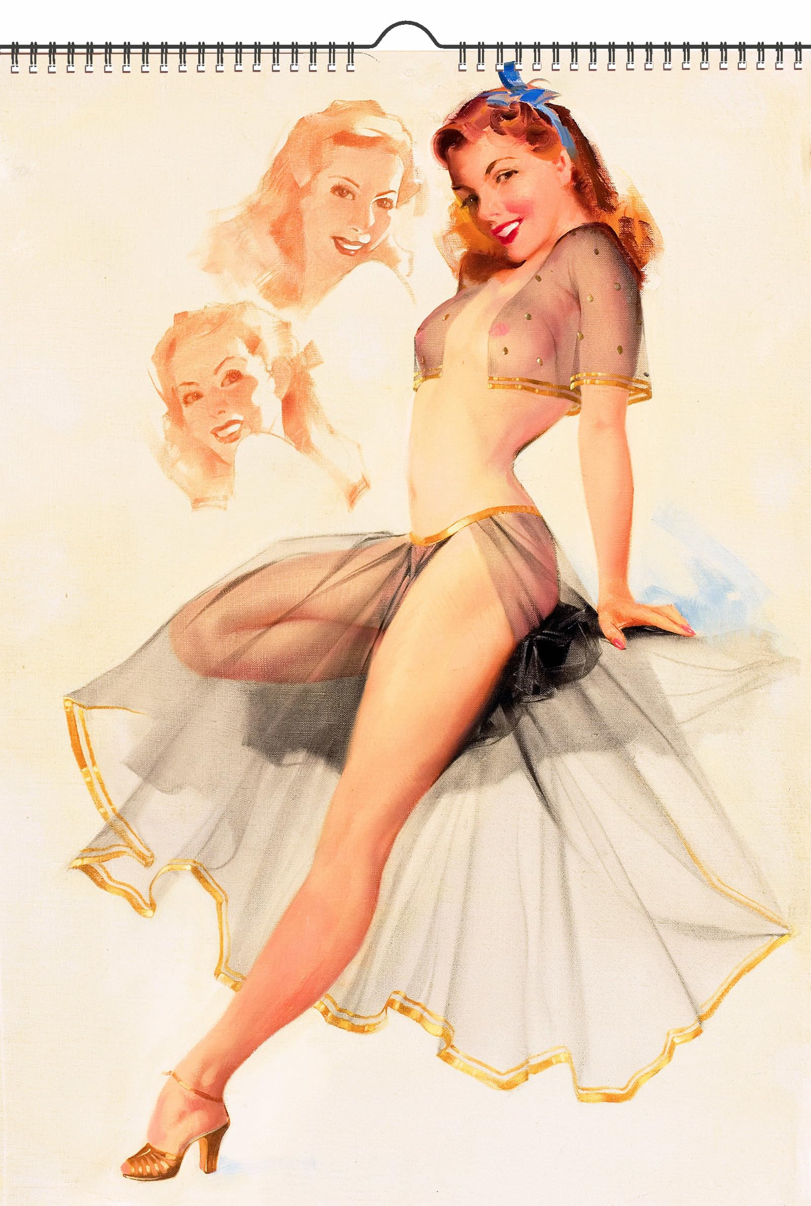 sexy lingerie vintage Vintage Lingerie Erotic Portrait by Smithson Wall Art main image 0
