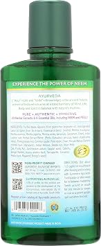 Auromere Ayurvedic Natural Mouthwash with Neem & Peelu - 16 Fl Oz, 2 Pack