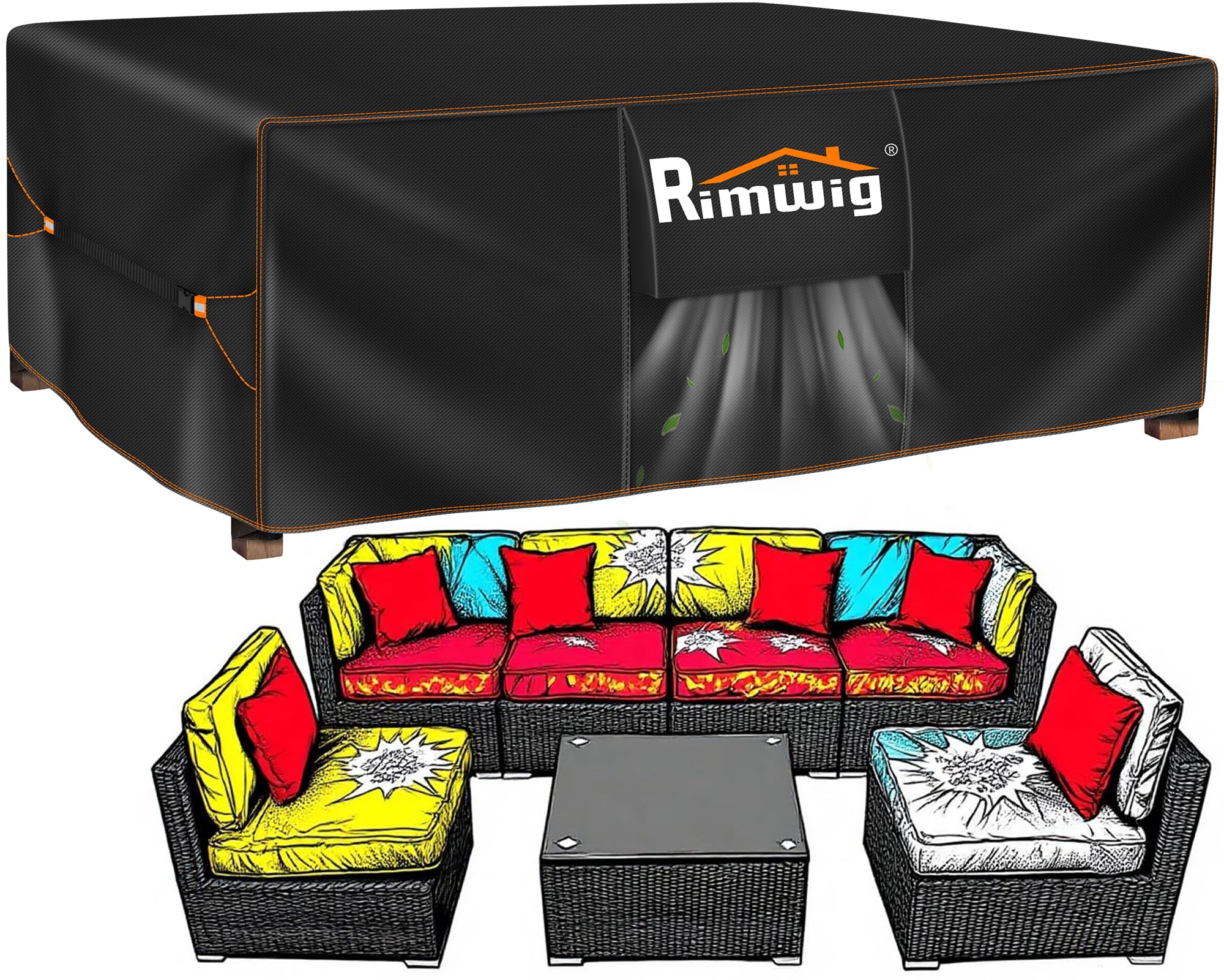 Extra large Patio Furniture Set Covers Waterproof, outdoor furniture covers clearance, Sectional Sofa Couch Set Covers, Outside Table Chair Set Cover