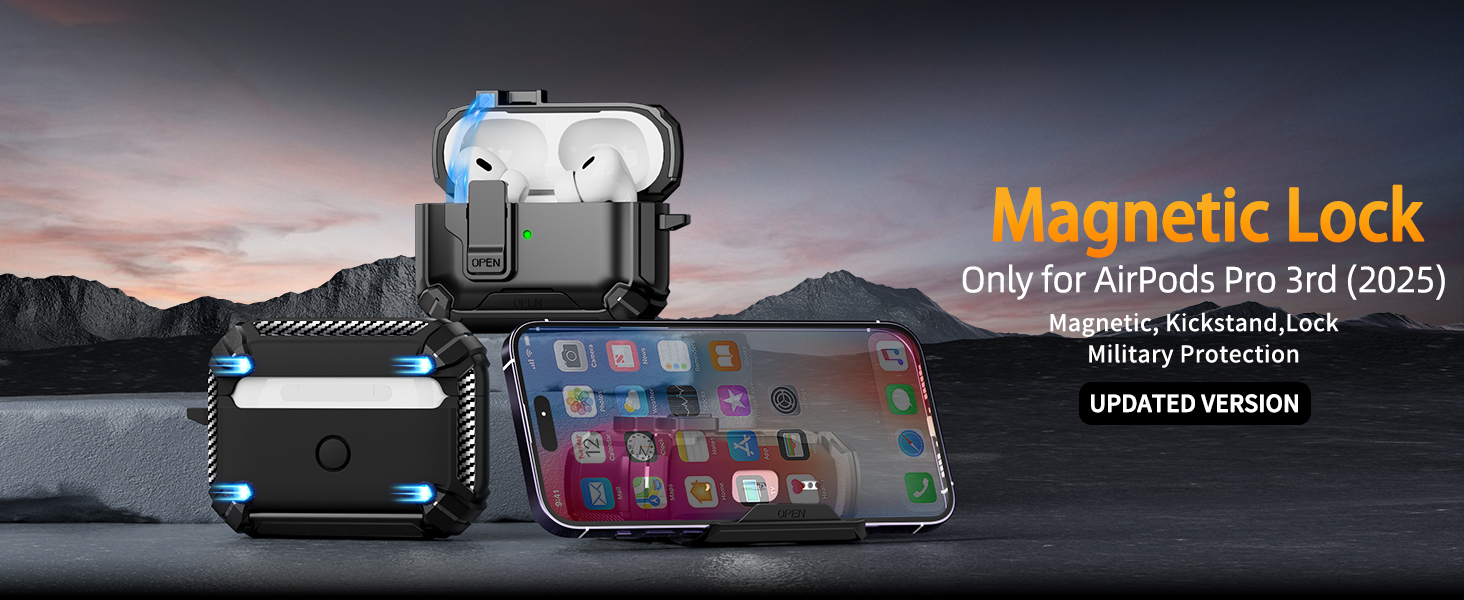 Amazon.com: Inesore for AirPods Pro 3 Case (2025) with Phone Stand