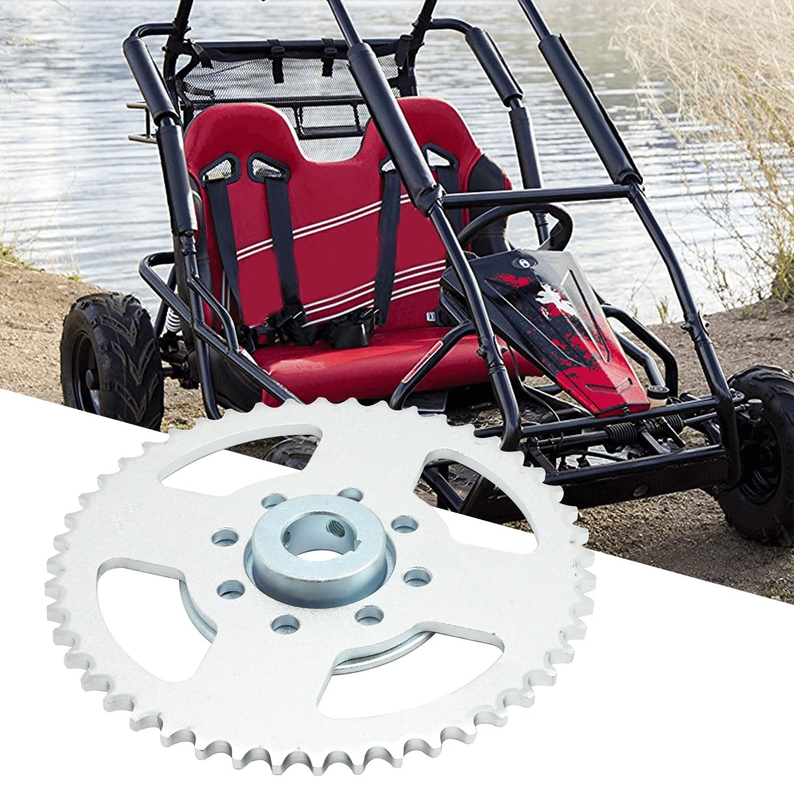 Piñón trasero resistente 40 41 420 48T con ranura de 1/4 pulgadas y buje de kart de 1 pulgada, repuesto para motor Predator 212cc 196cc 6.5hp piezas de accesorios para Go Kart Cart