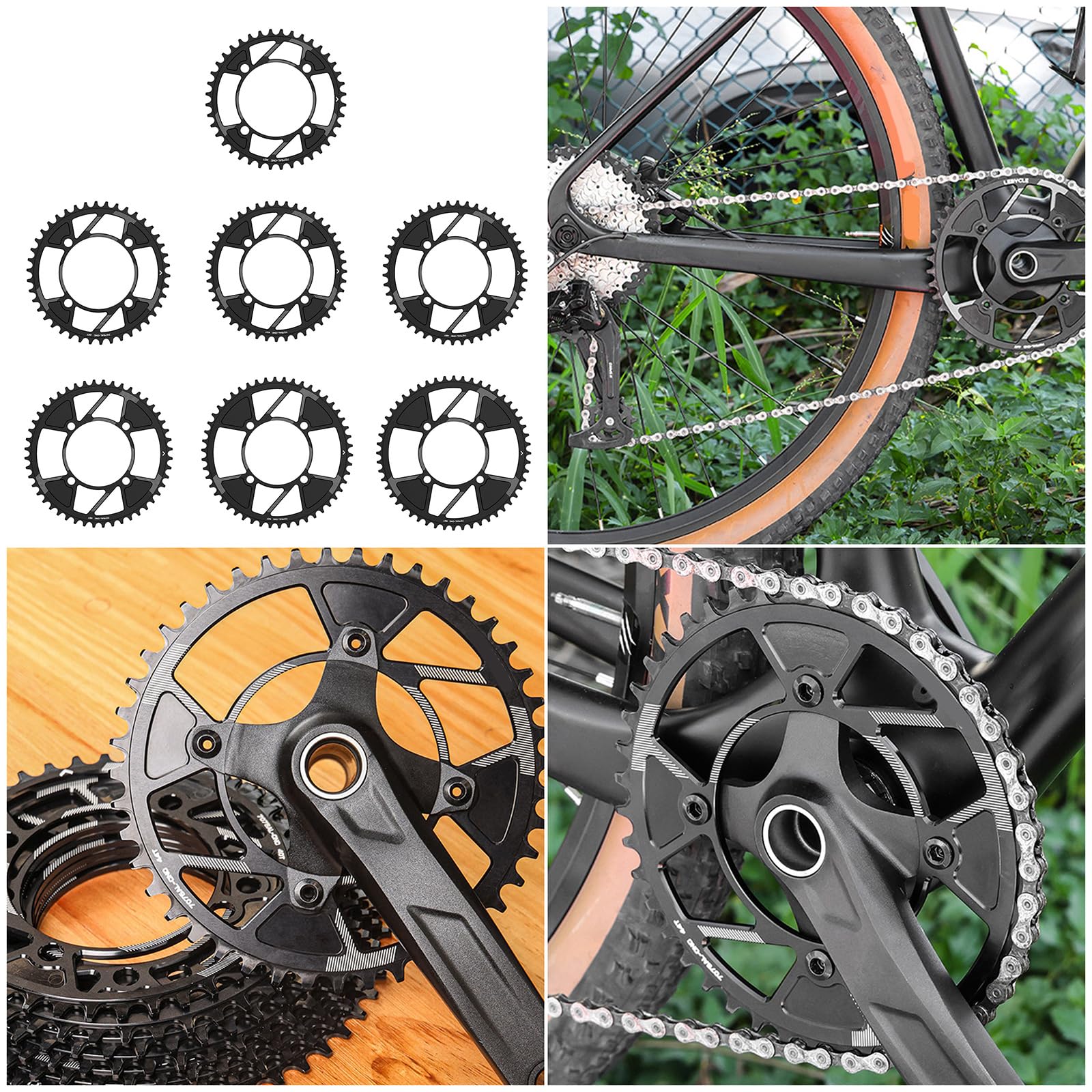 Amazon | 自転車 104BCD クランクチェーンホイールナローワイドバイク