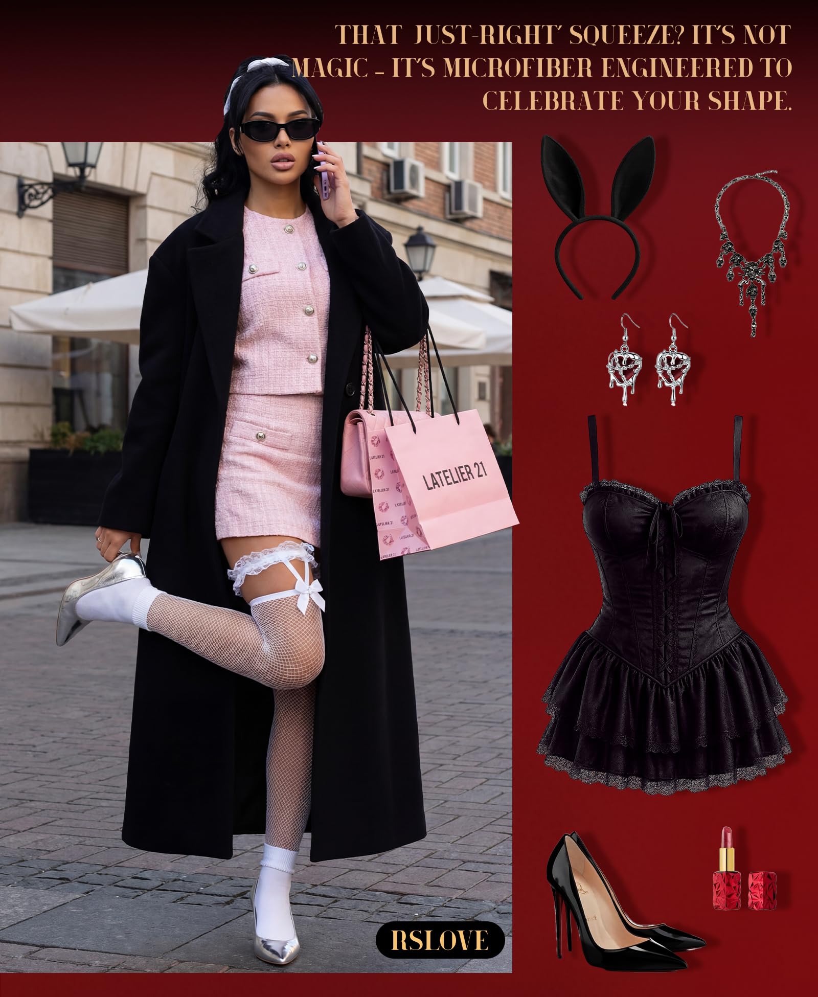 RSLOVE Women Fishnet Stockings Sexy Thigh High Pantyhose Women Tight Hosiery: One Size White