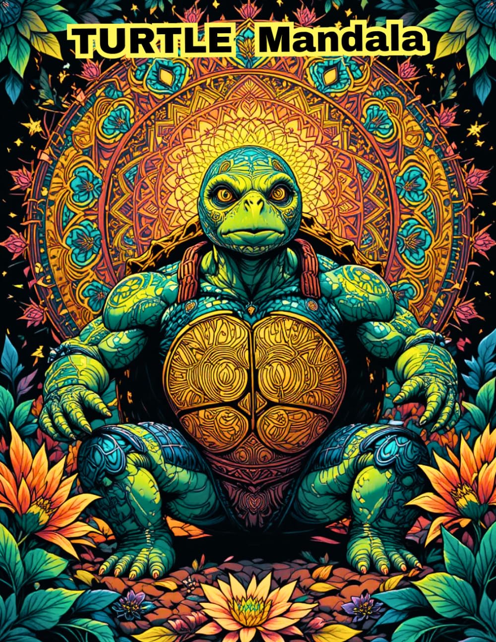 Turtle Mandala Coloring Book: 50 Unique Sea Turtle Designs for Stress Relief and Relaxation