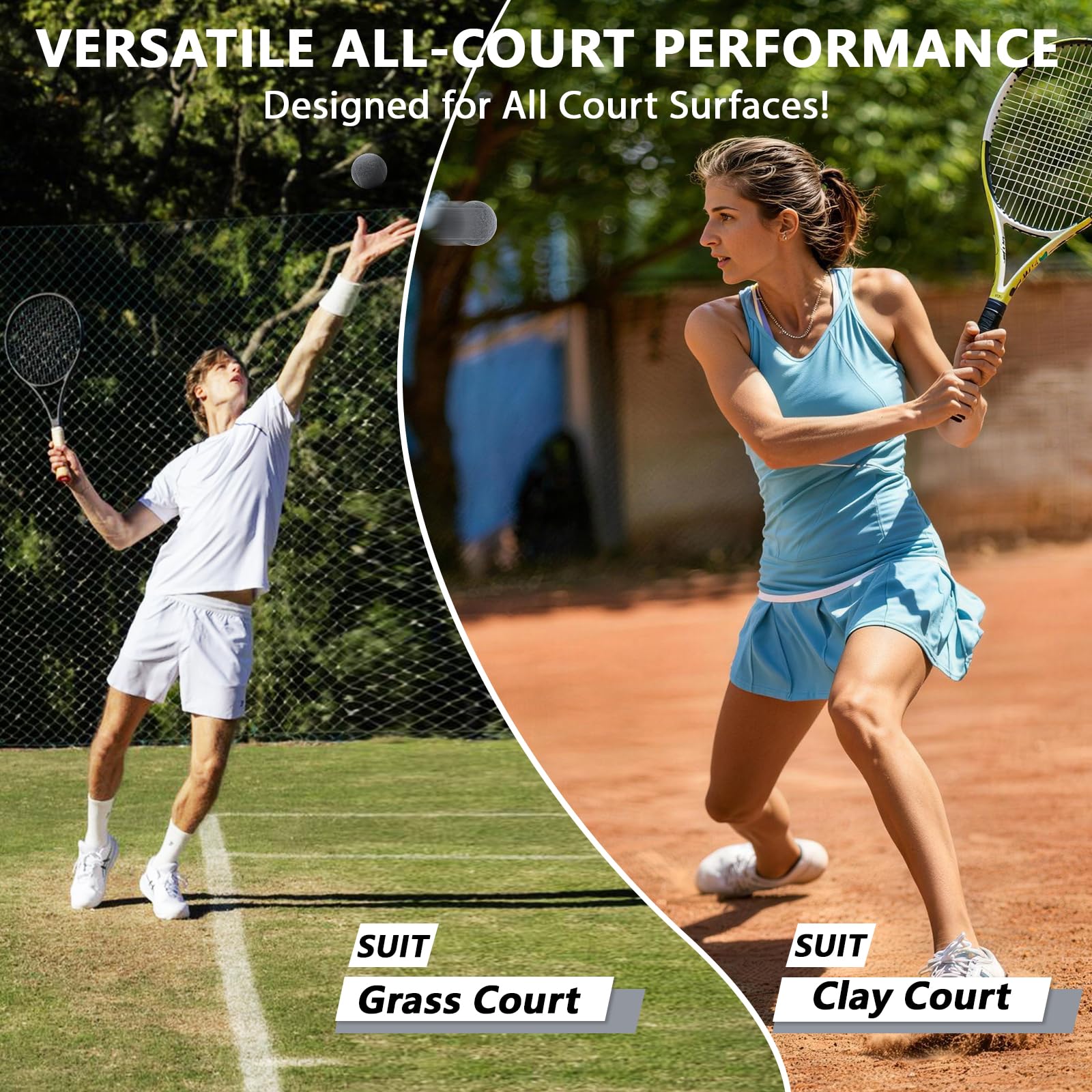 Palline da tennis, confezione da 18 palline da tennis con borsa a rete per un facile trasporto, palline da gioco per cani e animali domestici, adatte per palline da allenamento