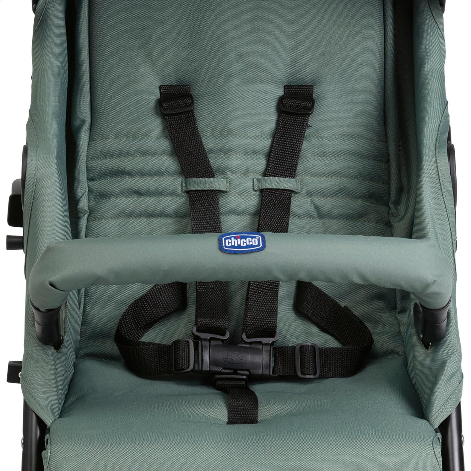 Chicco Echo Lite Poussette Bebé Légère, de 0 Mois à 22 kg, Poussette canne, Dossier inclinable et réglable en 4 positions, Siège Spacieux, Double Frein et Roues Avant Pivotantes, Vert