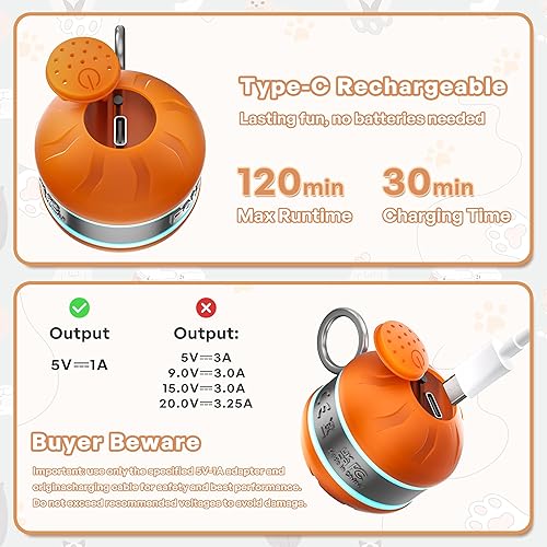 Miniatura 5 de Juguetes interactivos para gatos de interior con 3 colas de ratón, juguete eléctrico para gatos con sonidos de canto de pájaro, movimiento giratorio