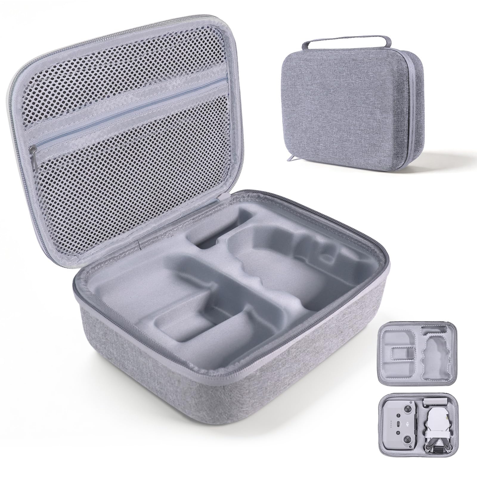 Drone Étui Portable pour DJI Mini 4k / Mavic Mini 2 / Mini2 SE Rangement Sac de Transport EVA Boîte Housse Accessoires (pour DJI Mini 4K/2 SE/2)