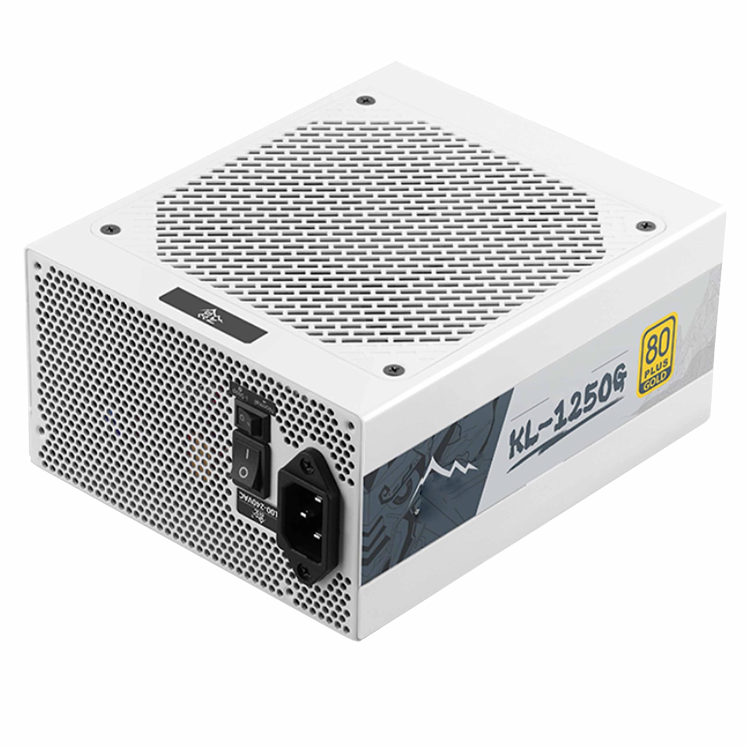 Simpletek - Alimentatore ATX 3.0 Full Modulare 1250W 80+ GOLD Bianco | Gaming PC Assemblato