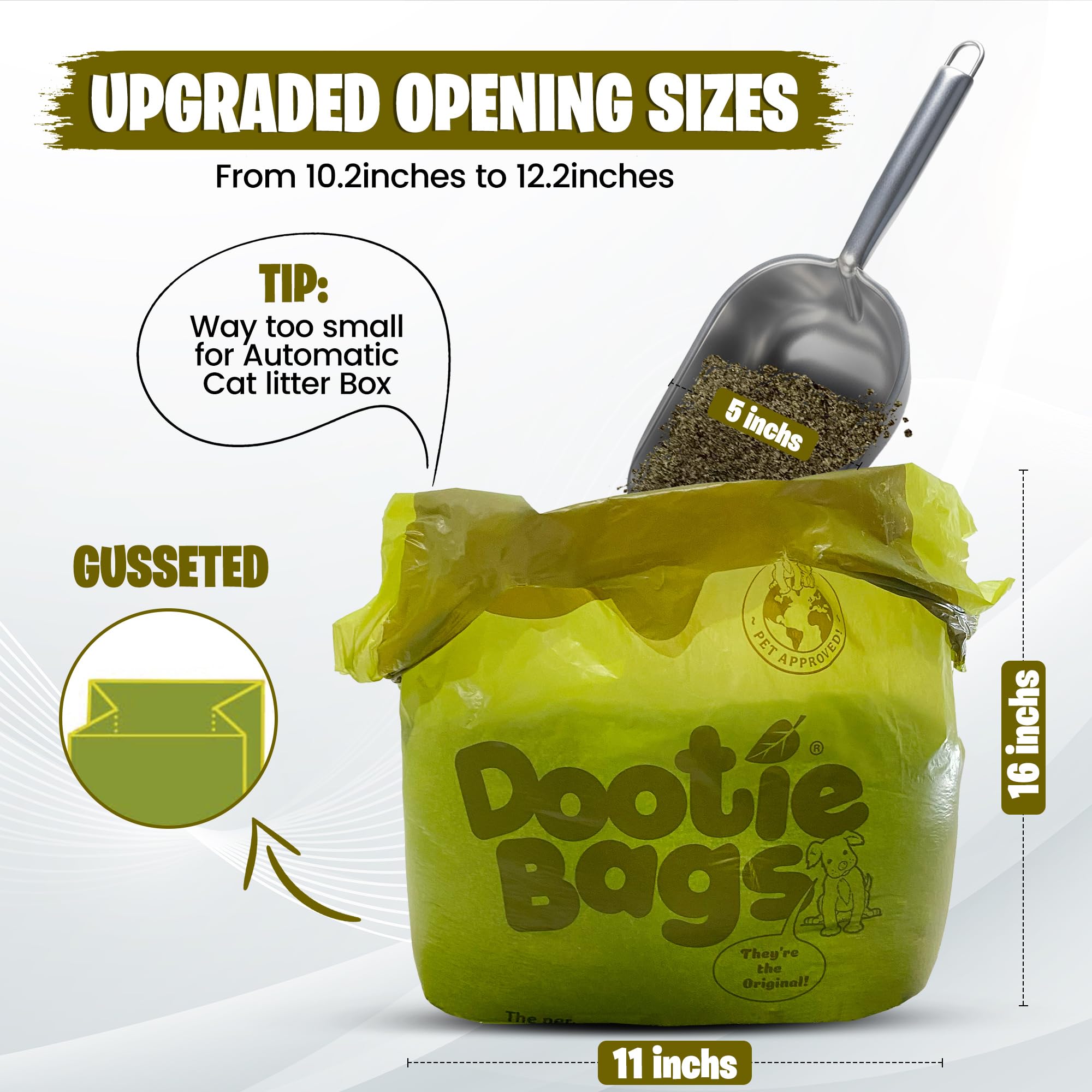 Dootie Bags - Corbata de 100 Hilos, con Refuerzos, Ajuste Gogo Stik