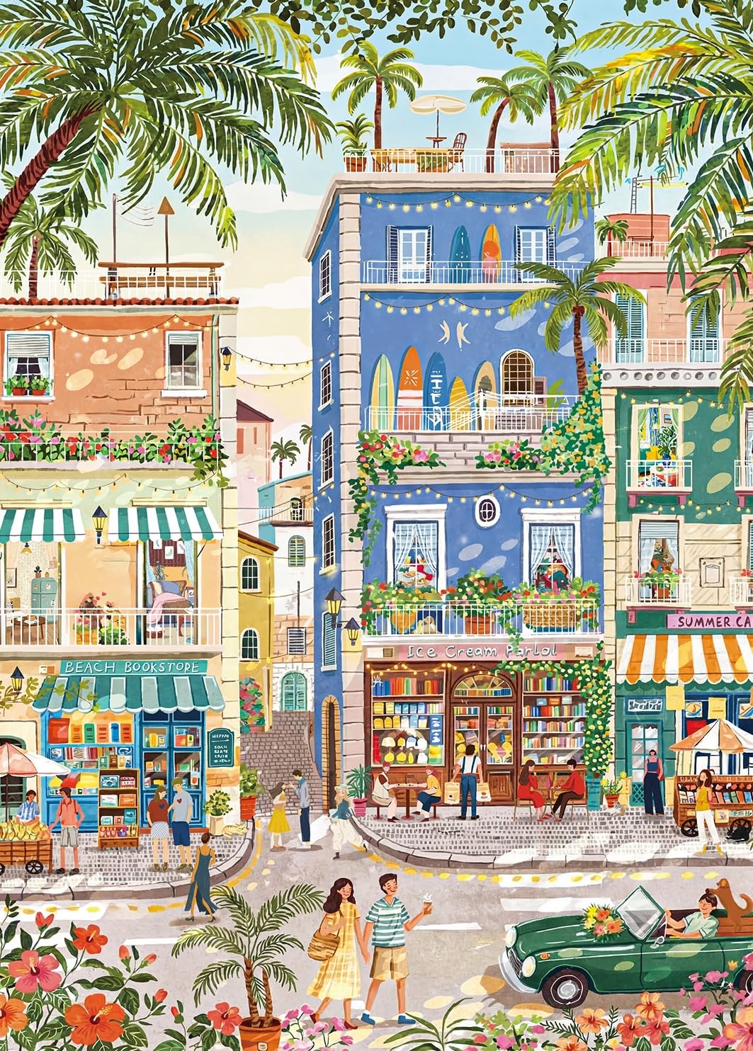 Puzzles 1000 Pieces for Adults-Beautiful Sunny Streets