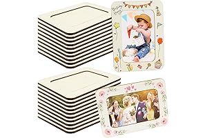 RYKOMO 20-Piece Unfinished Craft Frames for Memorable Moments