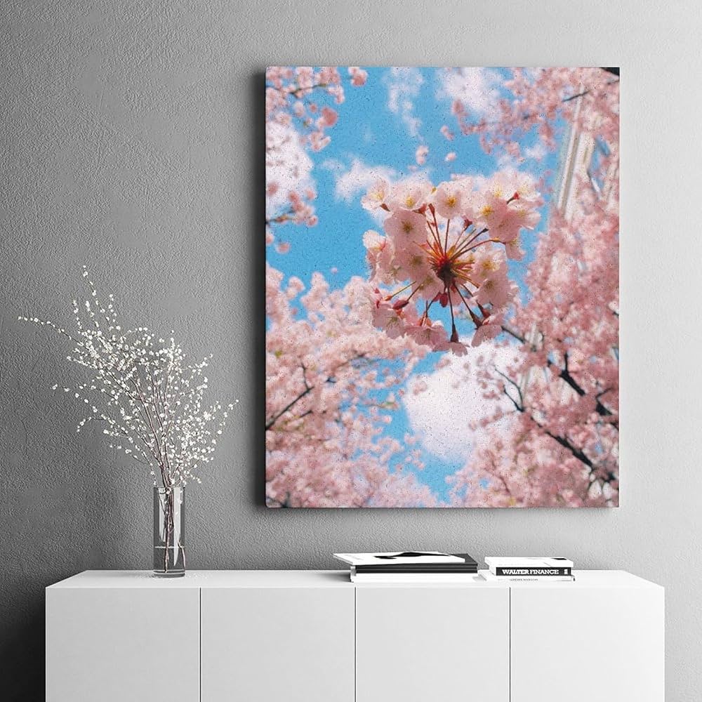 油絵 油彩 油彩画 絵 絵画【桜と菜の花咲く】 油絵 油彩 油彩画 絵 絵画 【桜と菜の花畑】 | HIROSHI1990