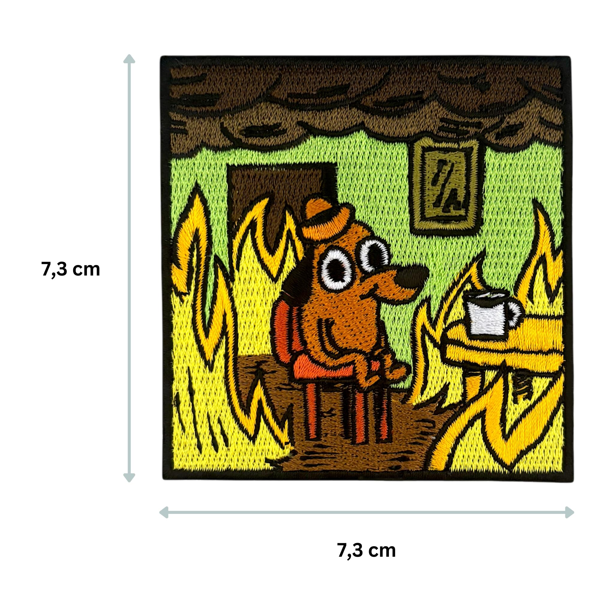 Urbanski Patch Gatto nero con coltello toppa ricamata termoadesiva 7 x 8 cm | Applicazione da stirare o cucire