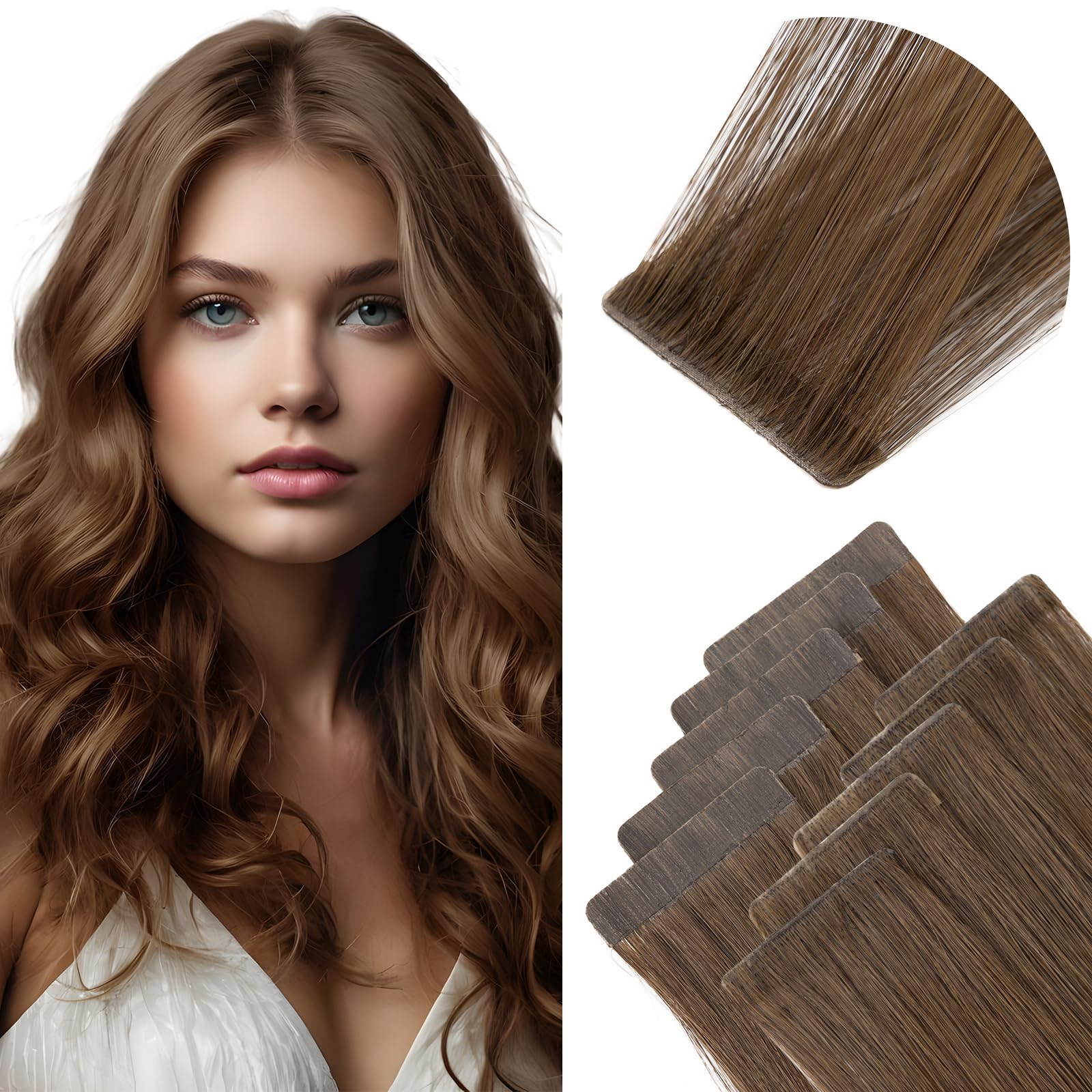 Elailite Injection Tape in Hair Extensions Human Hair