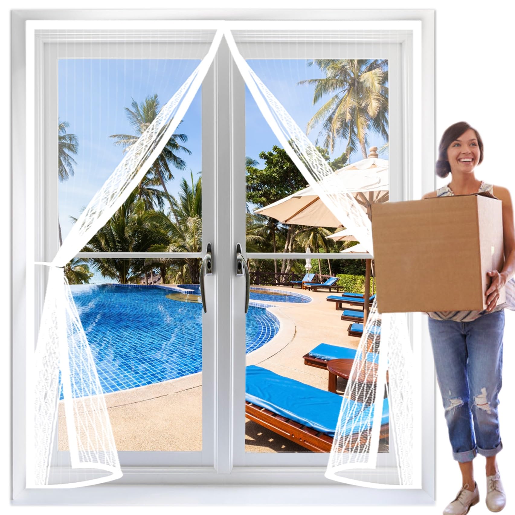 Moustiquaire porte fenetre anti-moustiques efficace pour stopper les insectes sans percer