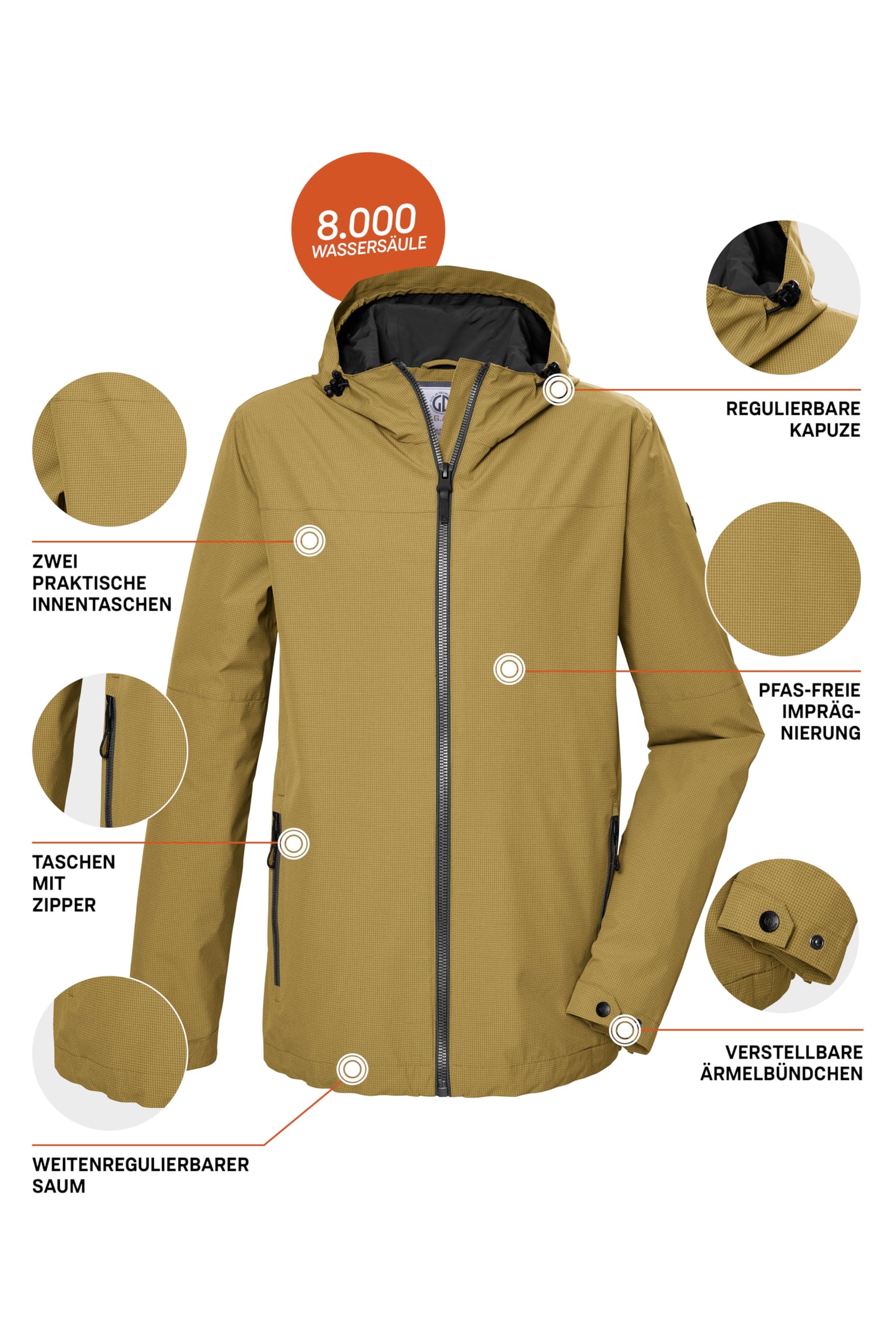 G.I.G.A. DX Gs 80 Mn Jckt Chaqueta funcional exterior con capucha Hombre