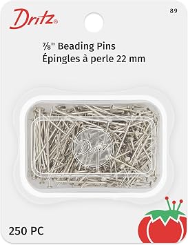 Dritz 89 Beading Pins, 7/8-Inch 250-Count