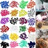VICTHY 140pcs (14 Colors) Cat Nail Caps, Cat Claw Covers Cat Nail Covers with Adhesives and Applicators (Medium)