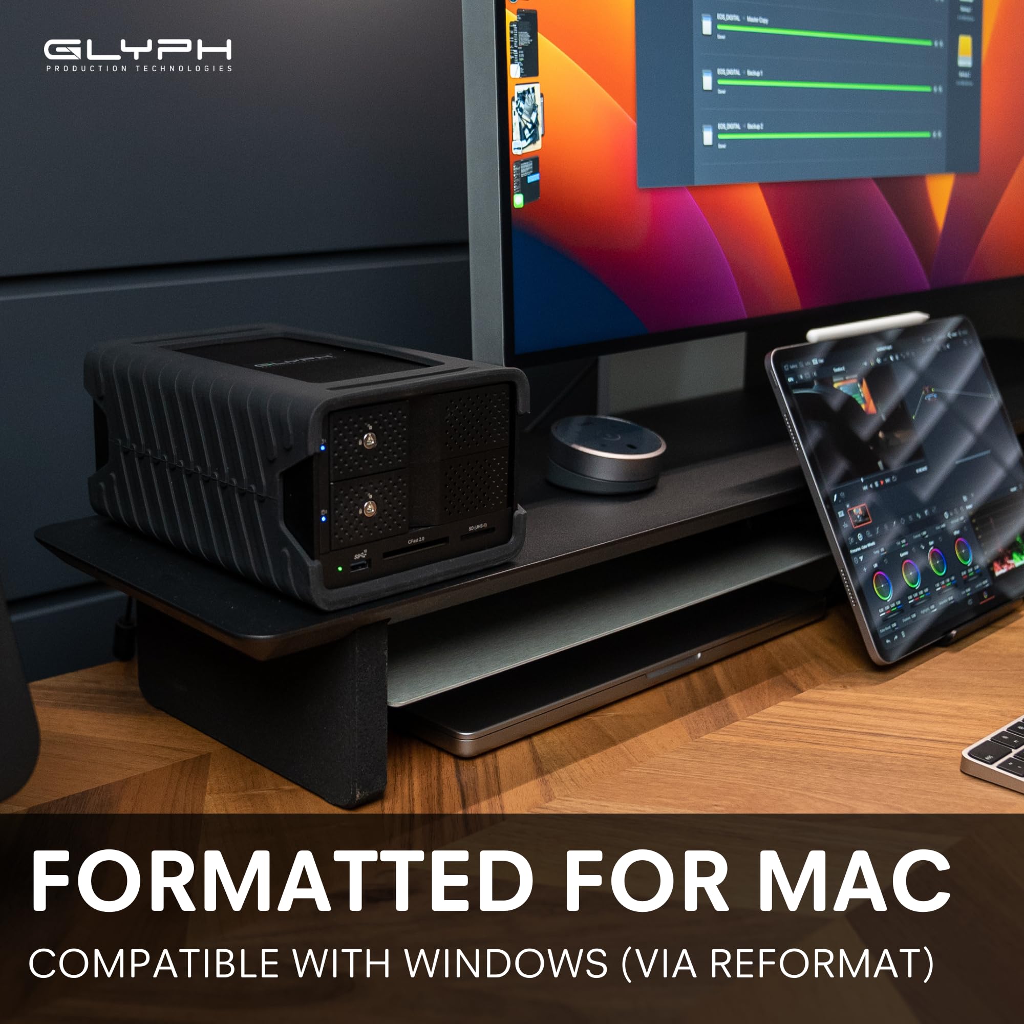 GLYPH STUDIO RAID 16TB 外付けRAIDハードドライブ