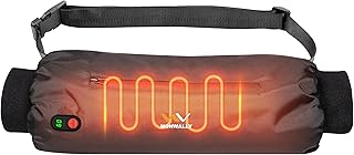 Electric Heated Hand Warmer Pouch Real-Time Temperature Display (No Built-in Battery) – Double-Sided Heating, Portable USB Hand Muff for Men & Women – Football, Hunting, Fishing, Camping & Golf