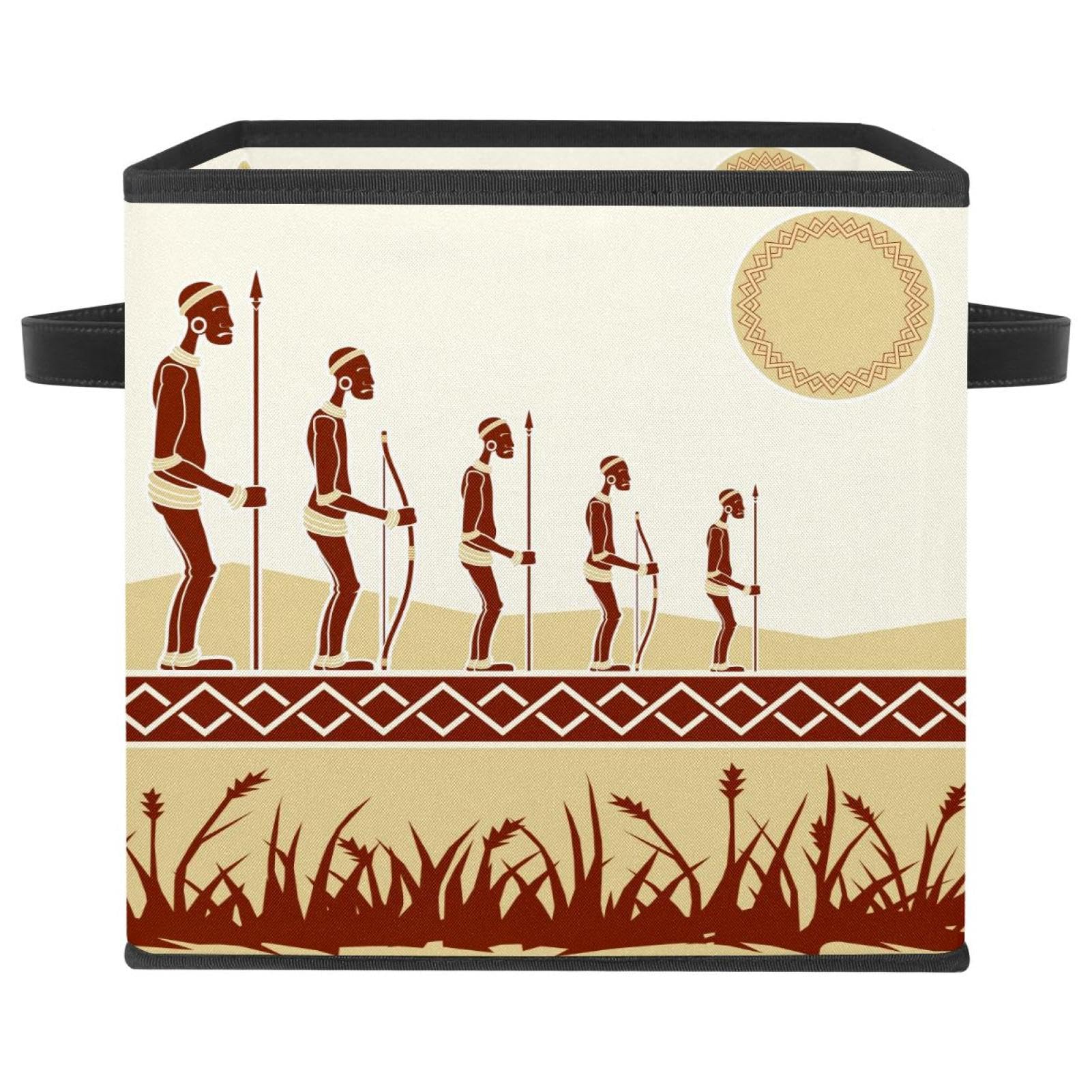 Boîte de rangement pliable africaine pour organiser le placard de la chambre