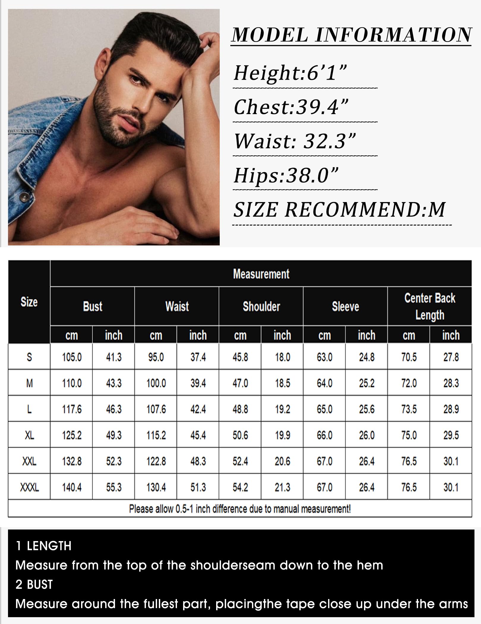 COOFANDY Męskie koszulki z długim rękawem z golfem slim fit basic t-shirt lekki prążkowany sweter