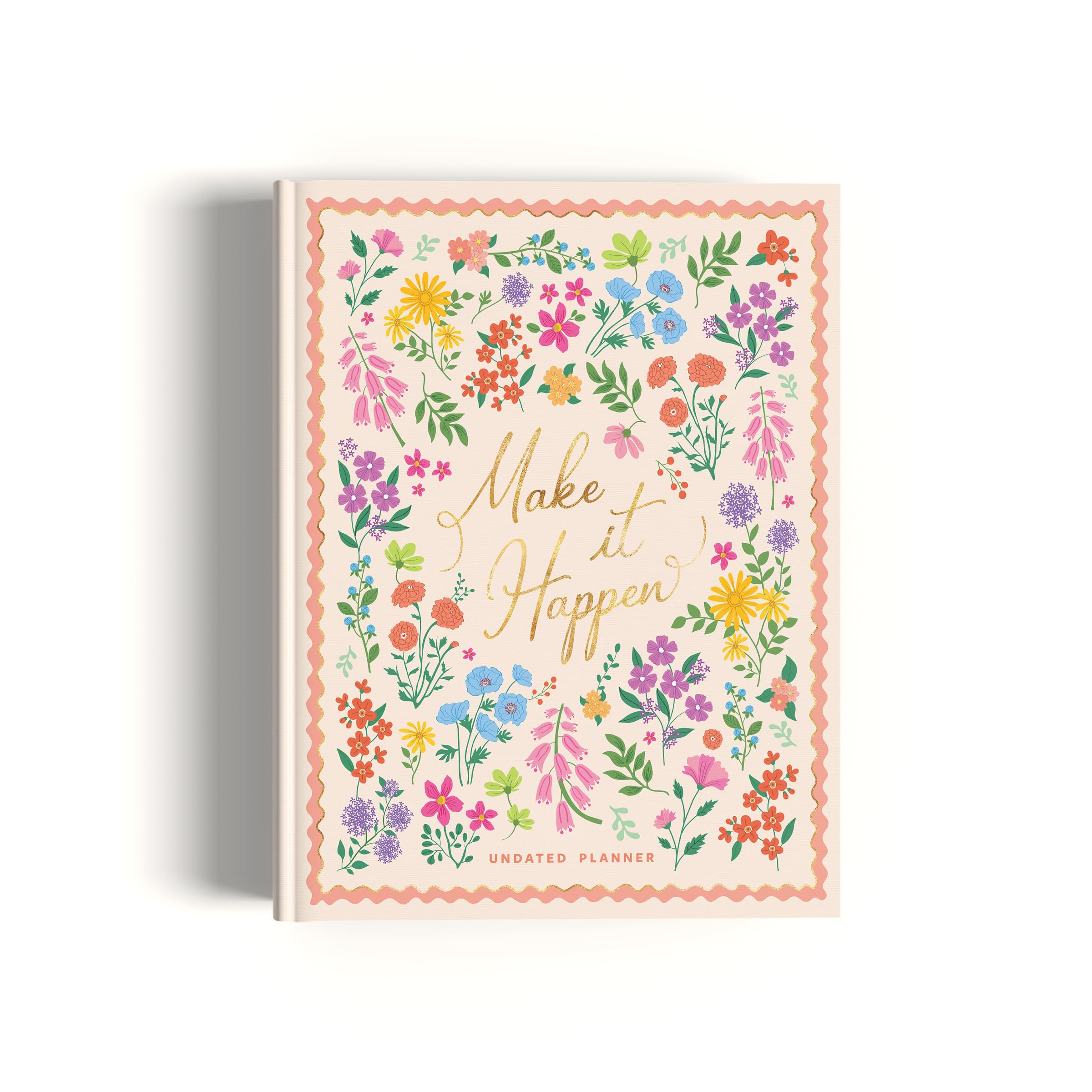 7mm Annual Undated Planner - Make It Happen | Goals & To-dos | Yearly, Weekly and Monthly Planner | Productivity Planner | Financial Planner | 2 Ribbon Bookmarks | 21 X 17.5 cms | Peach-image-29